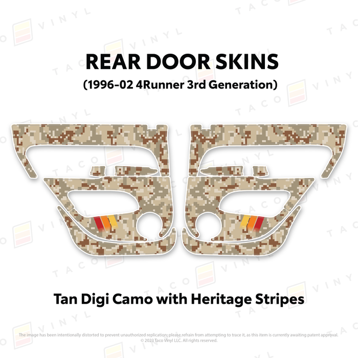 1996-2002 4Runner Door Skins