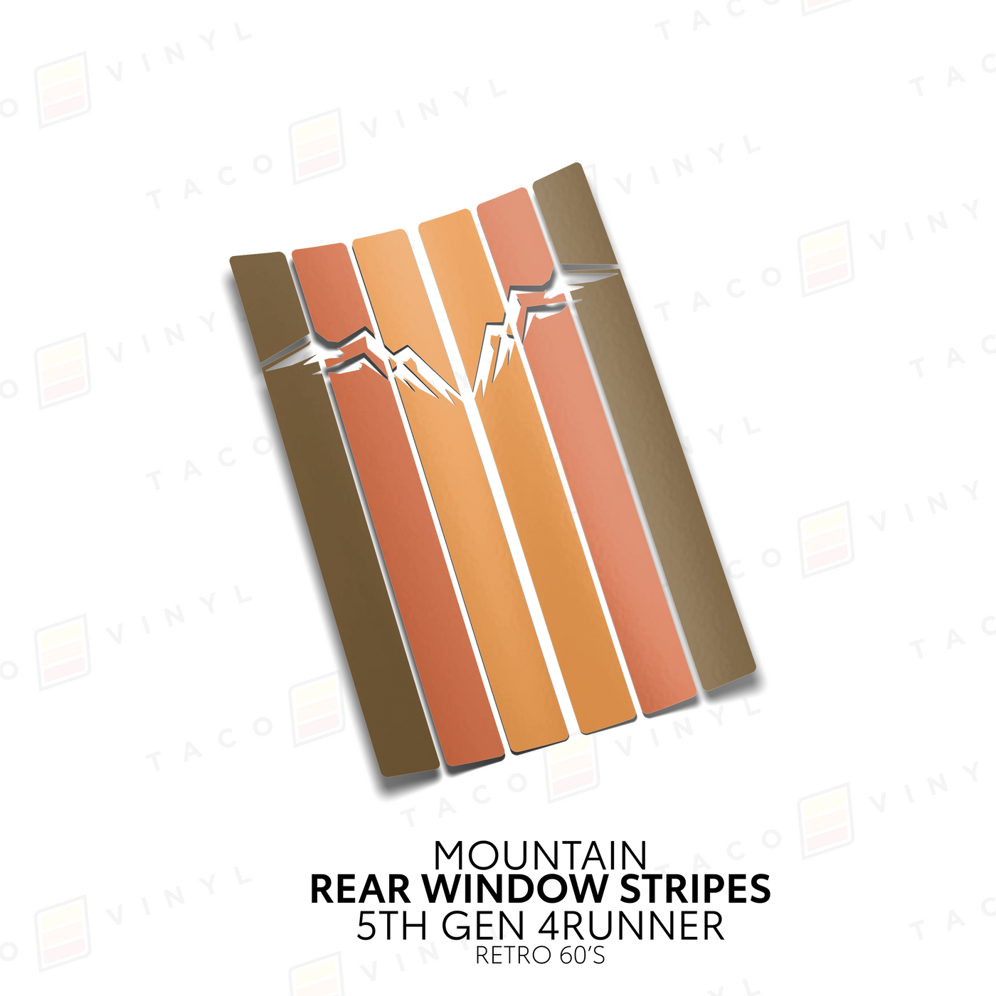 4Runner Rear Window Stripes– Bold Style | Taco Vinyl