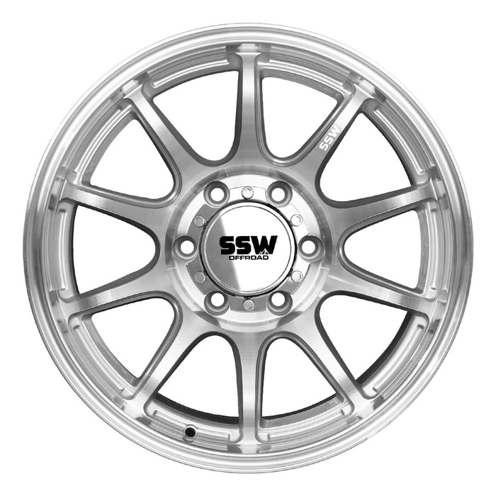 APEX / MACHINED SILVER / 17X9.0 -25