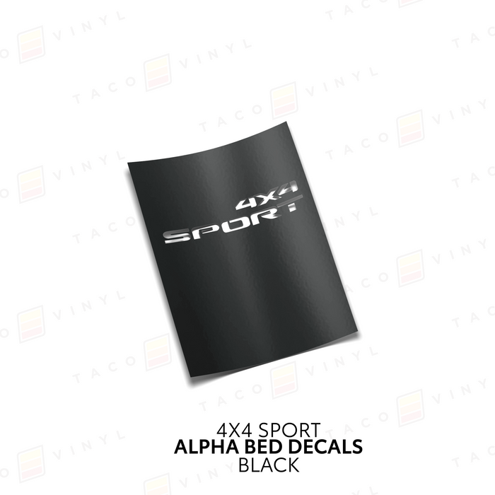Alpha Bed Decals