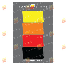 2014-2021 Tundra Grille Decals