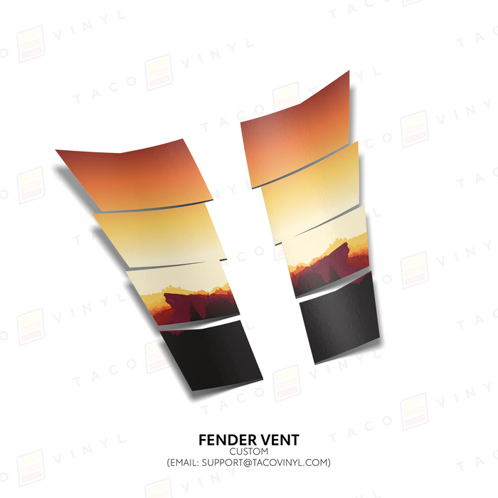 2024+ Tacoma/2025+ 4Runner Gradient Fender Vents