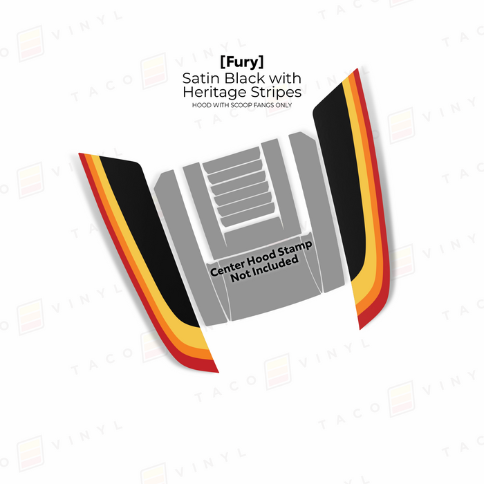 2024+ Tacoma/2025+ 4Runner Fury Hood Scoop Stamp