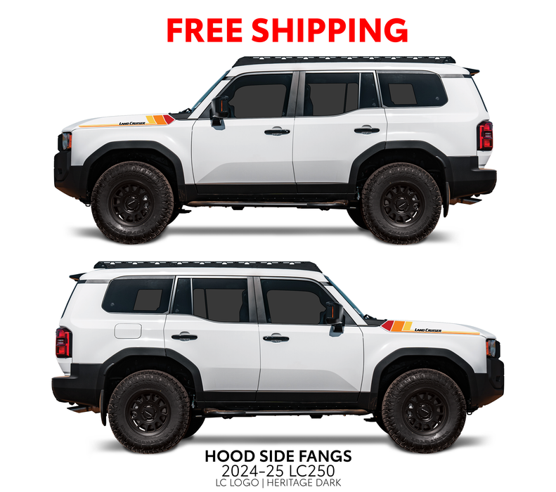 2024+ Land Cruiser 250 Hood Side Fangs