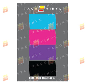2014-2021 Tundra Grille Decals