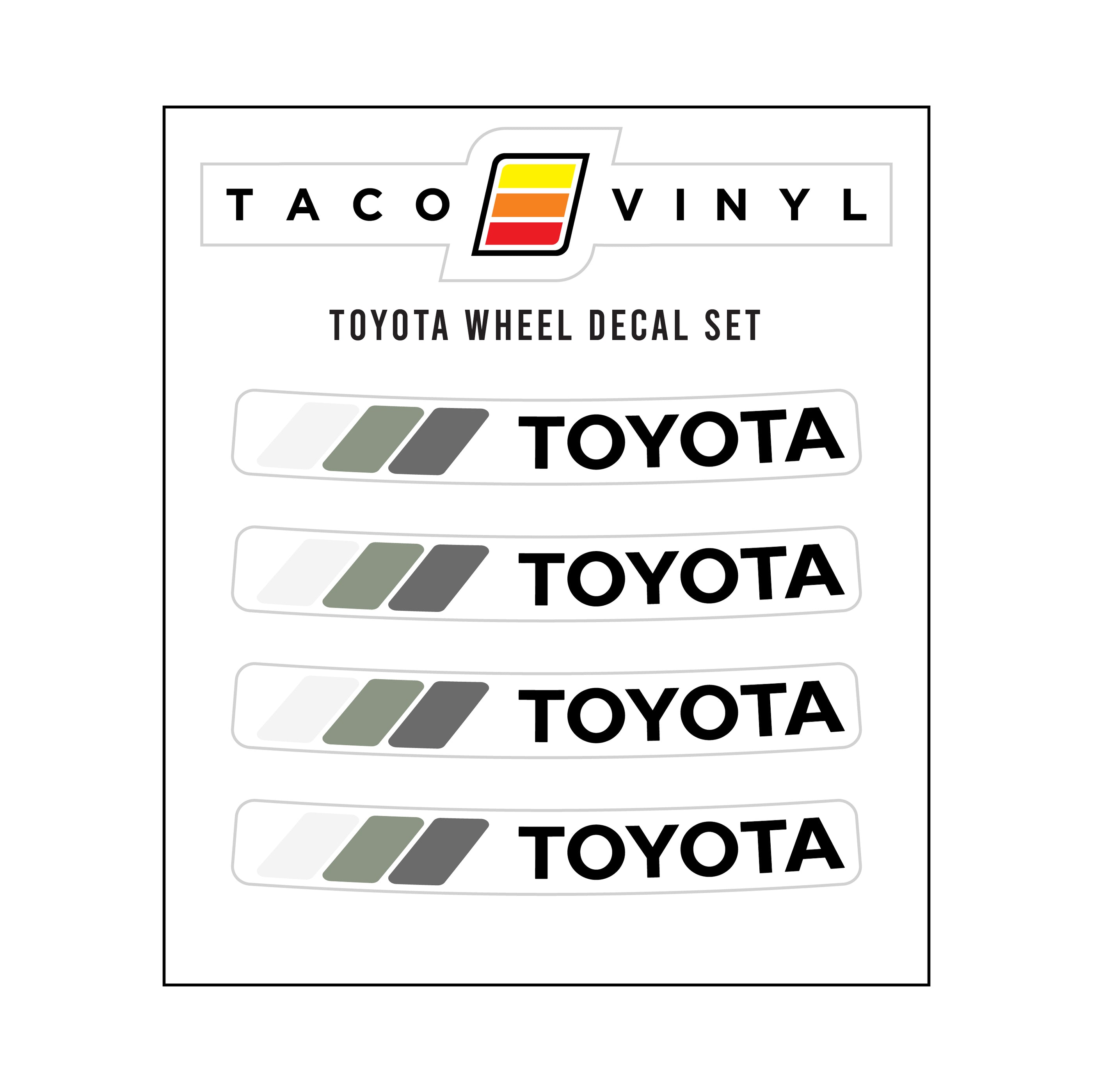 Wheel Decals — Taco Vinyl