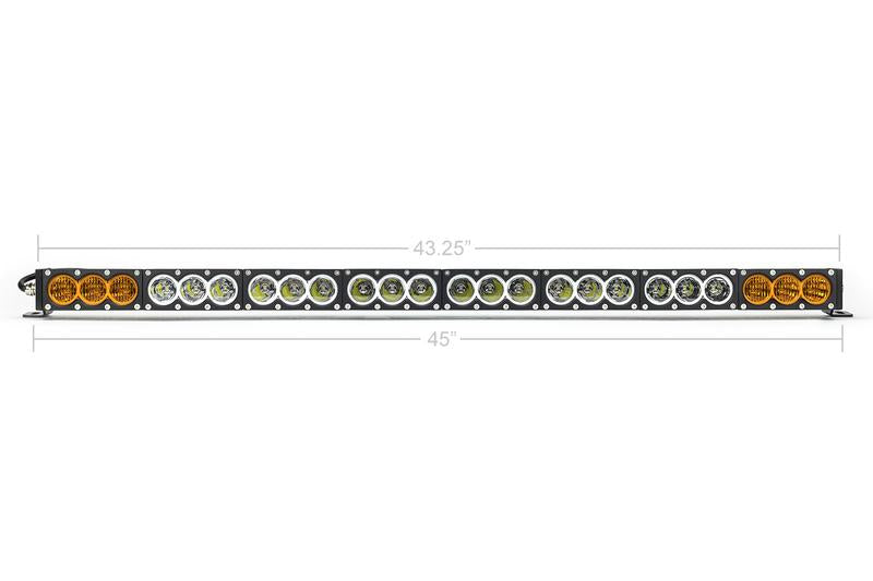 Dual Function Amber/White LED Light Bar Prinsu Mounting Brackets/Combo - Cali Raised LED