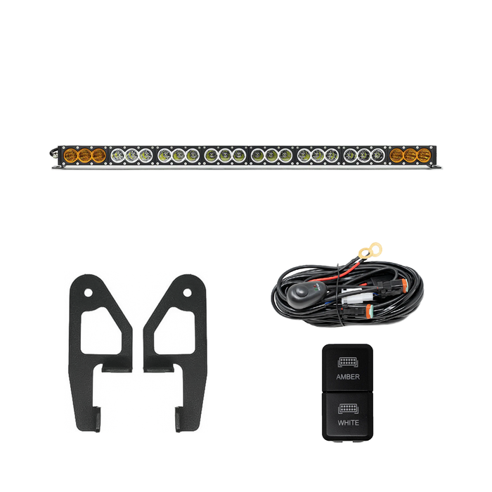 Premium Roof Rack Front Light Bar Kit for 2005-2023 Toyota Tacoma