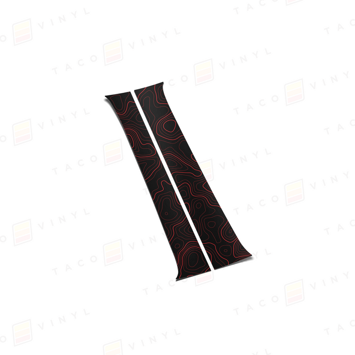 Toyota Tacoma Visor Warning Label Blackout Vinyl Decals – For 2016-2023 3rd Gen Taco