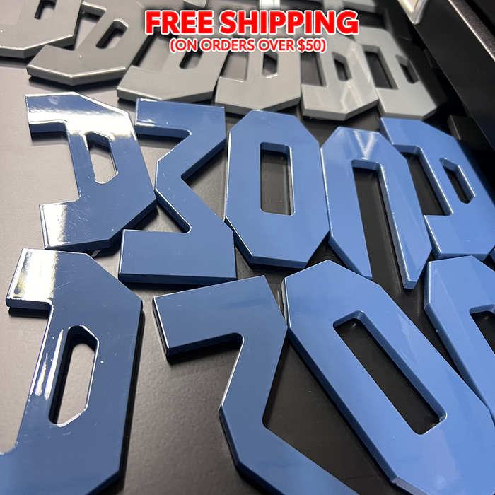Painted Raptor Grille Letters