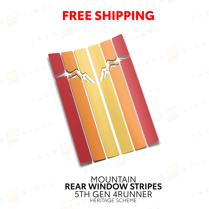 4Runner Rear Window Stripes
