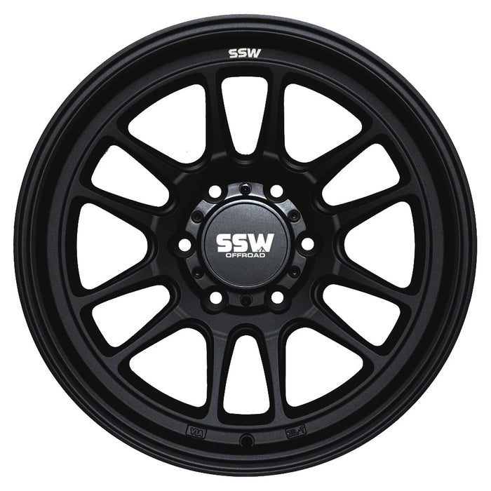 RAPTOR / MATTE BLACK / 17X9.0 -12