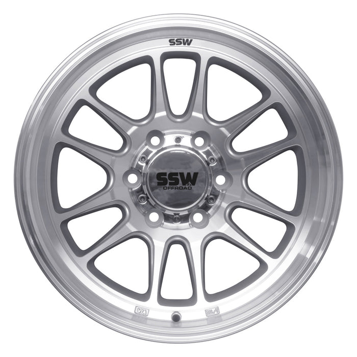 RAPTOR / MACHINED SILVER / 17X9.0 -12