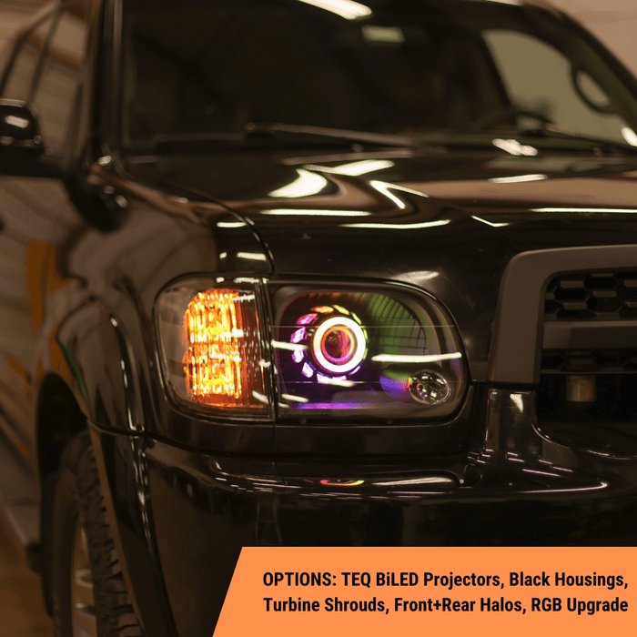 TEQ Customs LLC Headlights 00-06 Tundra Turbine Edition Headlights