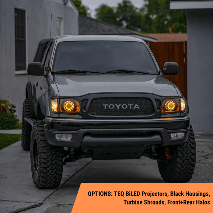 TEQ Customs LLC Headlights 01-04 Tacoma Turbine Headlights