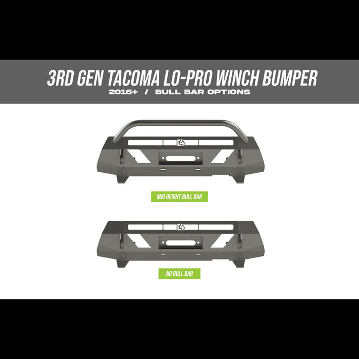 Tacoma Front Lo-Pro Winch Bumper / 3rd Gen / 2016-23