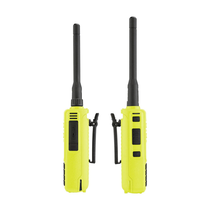 2 PACK - GMR2 Handheld GMRS FRS Radio pair - By Rugged Radios - High Visibility Safety Yellow