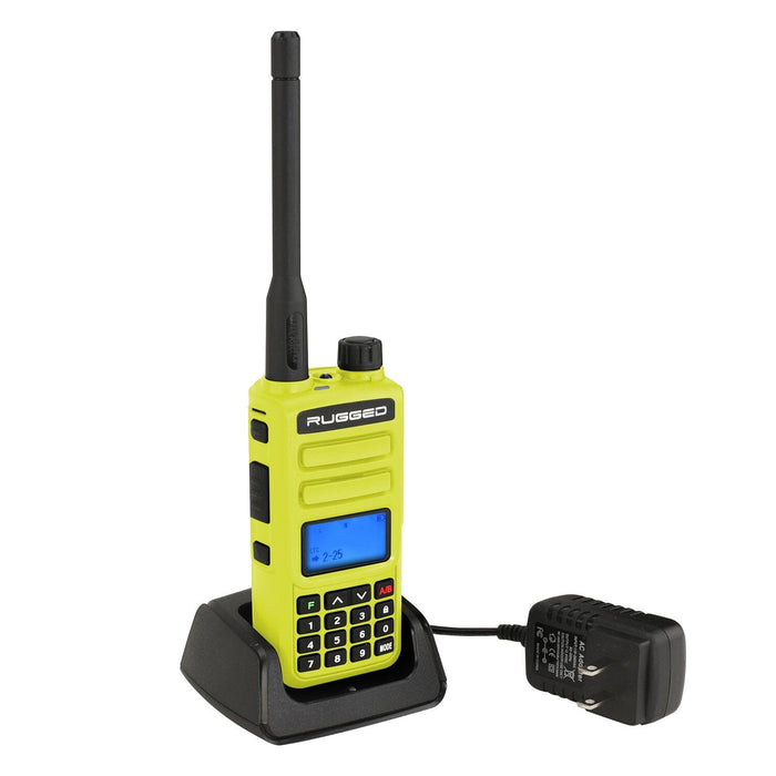 Rugged GMR2 GMRS/FRS Handheld Radio - High Visibility Safety Yellow
