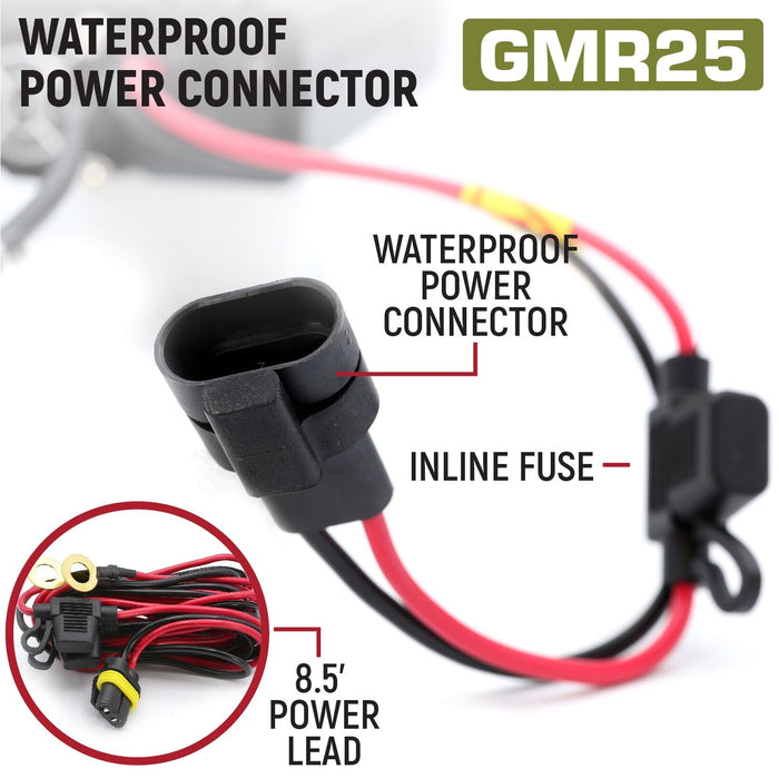 Rugged GMR25 Waterproof GMRS Mobile Radio